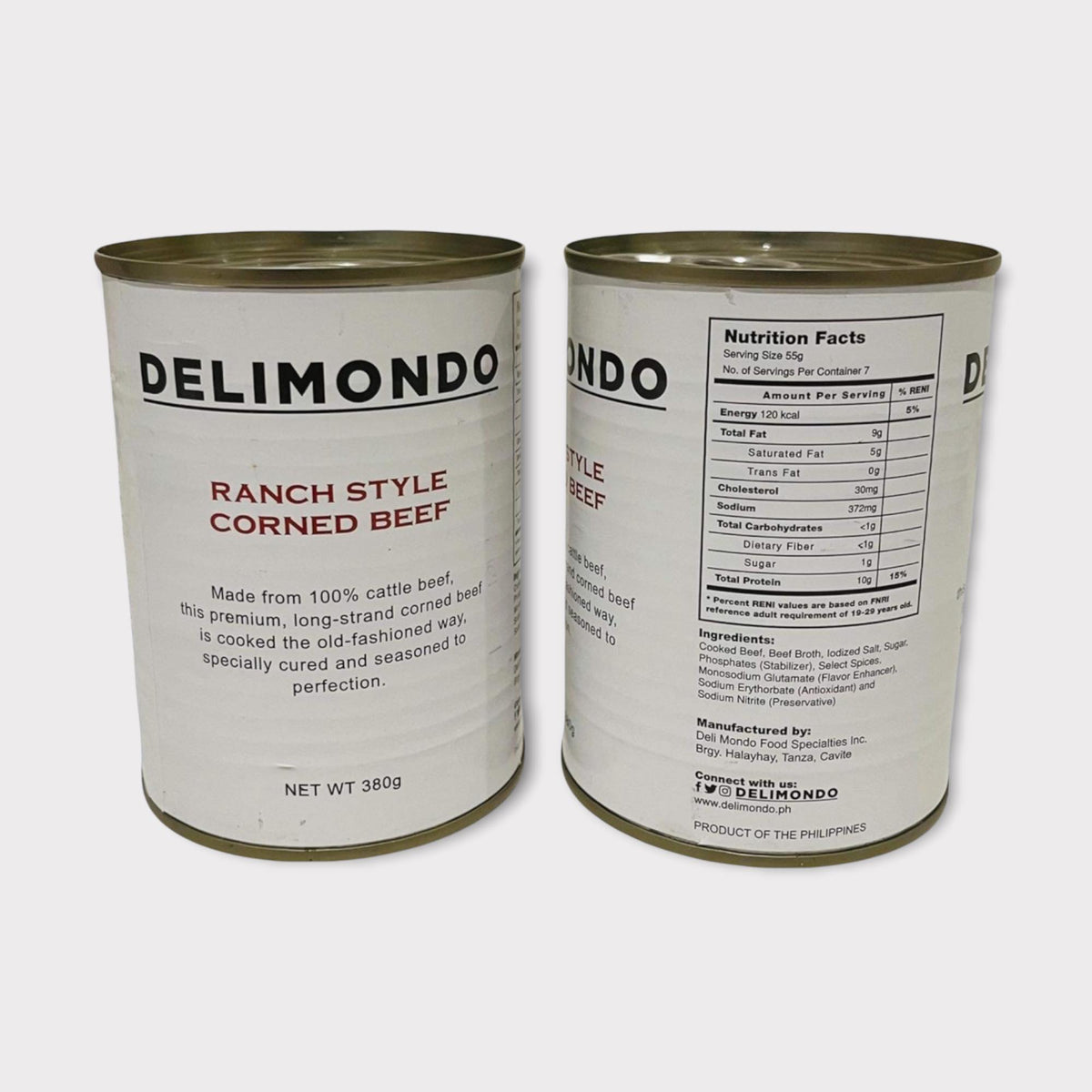 Delimondo Corned Beef Ranch Style/Original 380g PasaBuy PH to USA