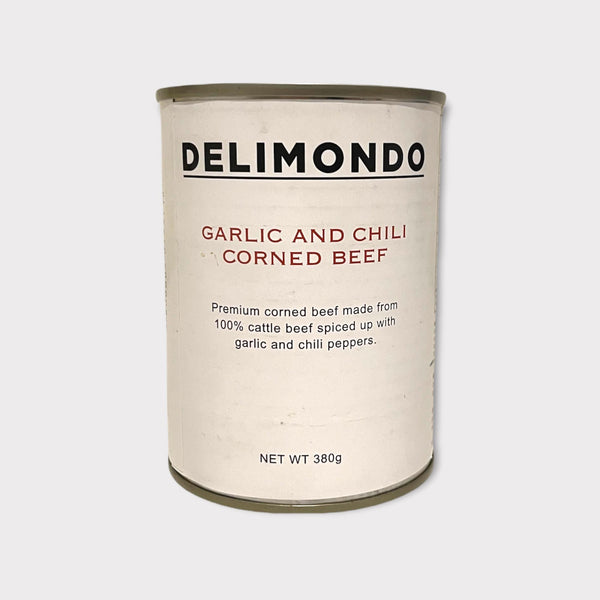 Delimondo Corned Beef | Garlic & Chili | 380g